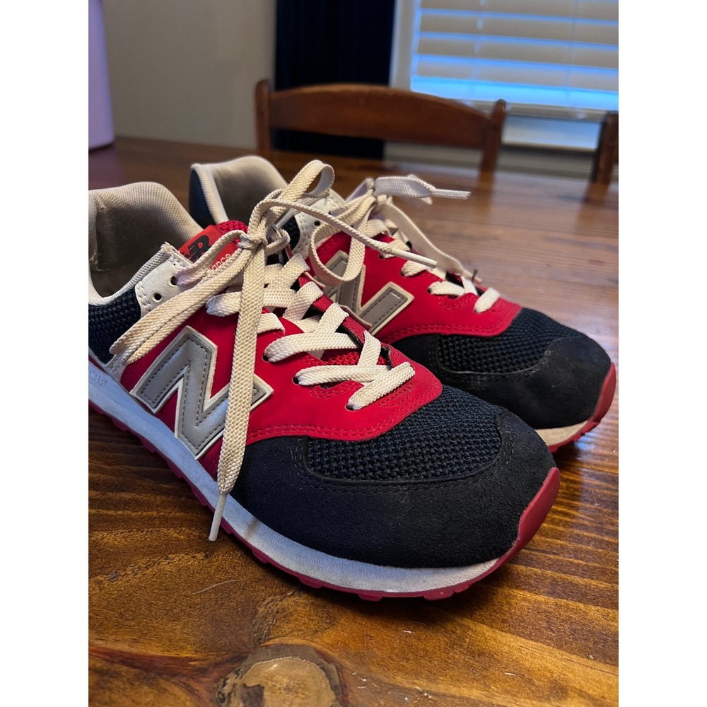 New Balance 574 Sneakers Womens 10 Red Navy Grey Retro Classic EUC